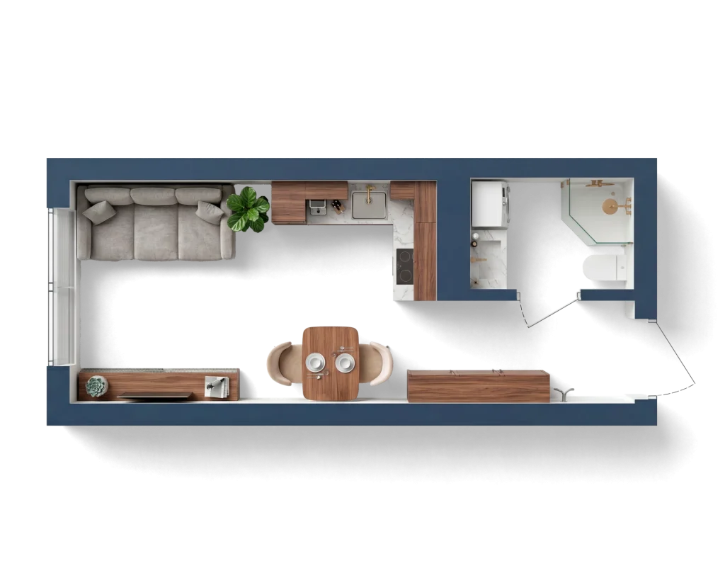 Один з найліквідніших та популярніших смарт квартир